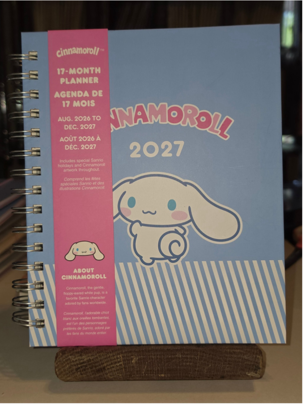 NB-2490 Sanrio Cinnamoroll 17-Month Planner 2027 Hardback Licensed